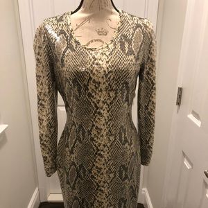Marc Bouwer Unlimited Snakeskin Sequin Dress